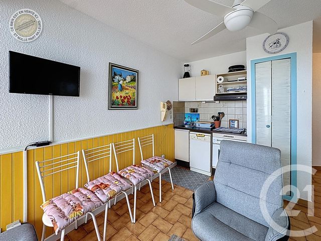 Appartement Studio cabine à vendre - 2 pièces - 23.15 m2 - LE BARCARES - 66 - LANGUEDOC-ROUSSILLON - Century 21 Zénith